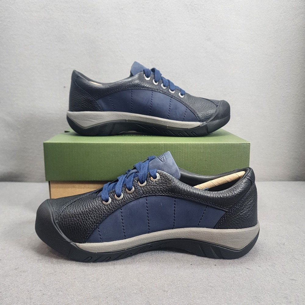KEEN Presidio Oxford Naval Academy Dark Navy Leather Shoes Womens 8 1030123 NIB